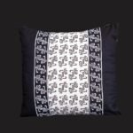 POTU Black on white pillow cover