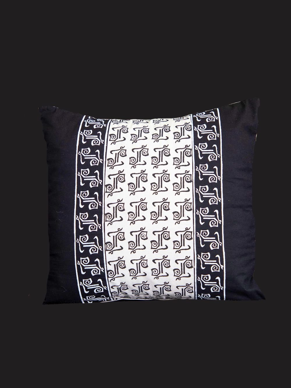 POTU Black on white pillow cover