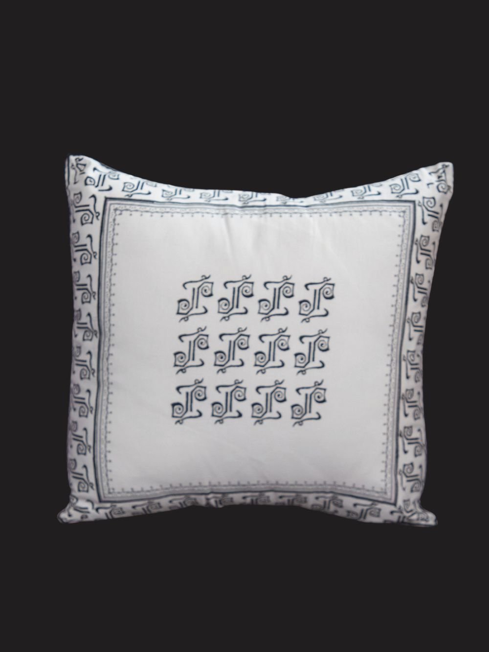 White pillow cover