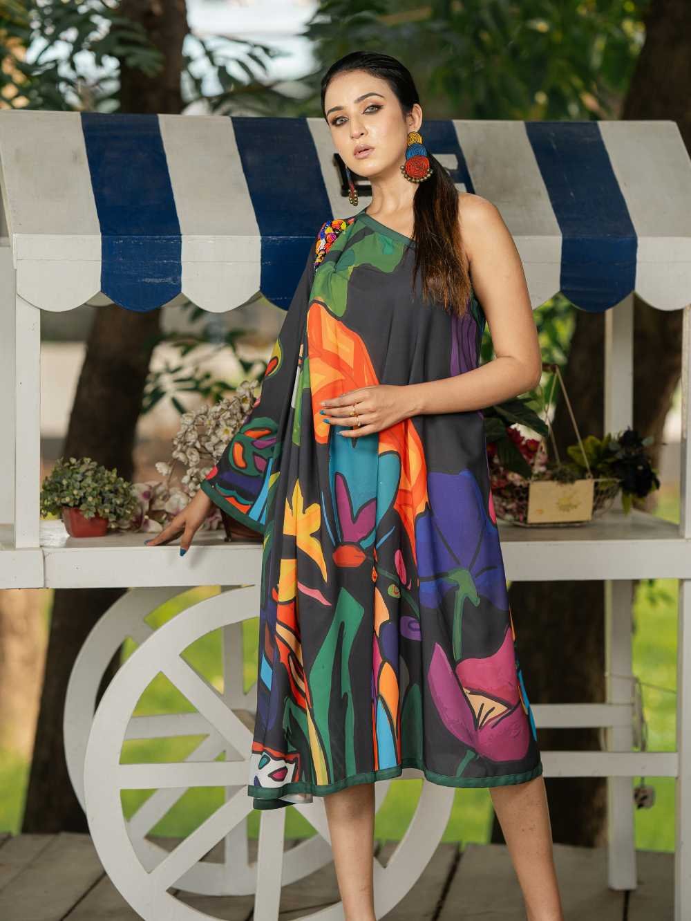 Tropical Forest Summer Dress