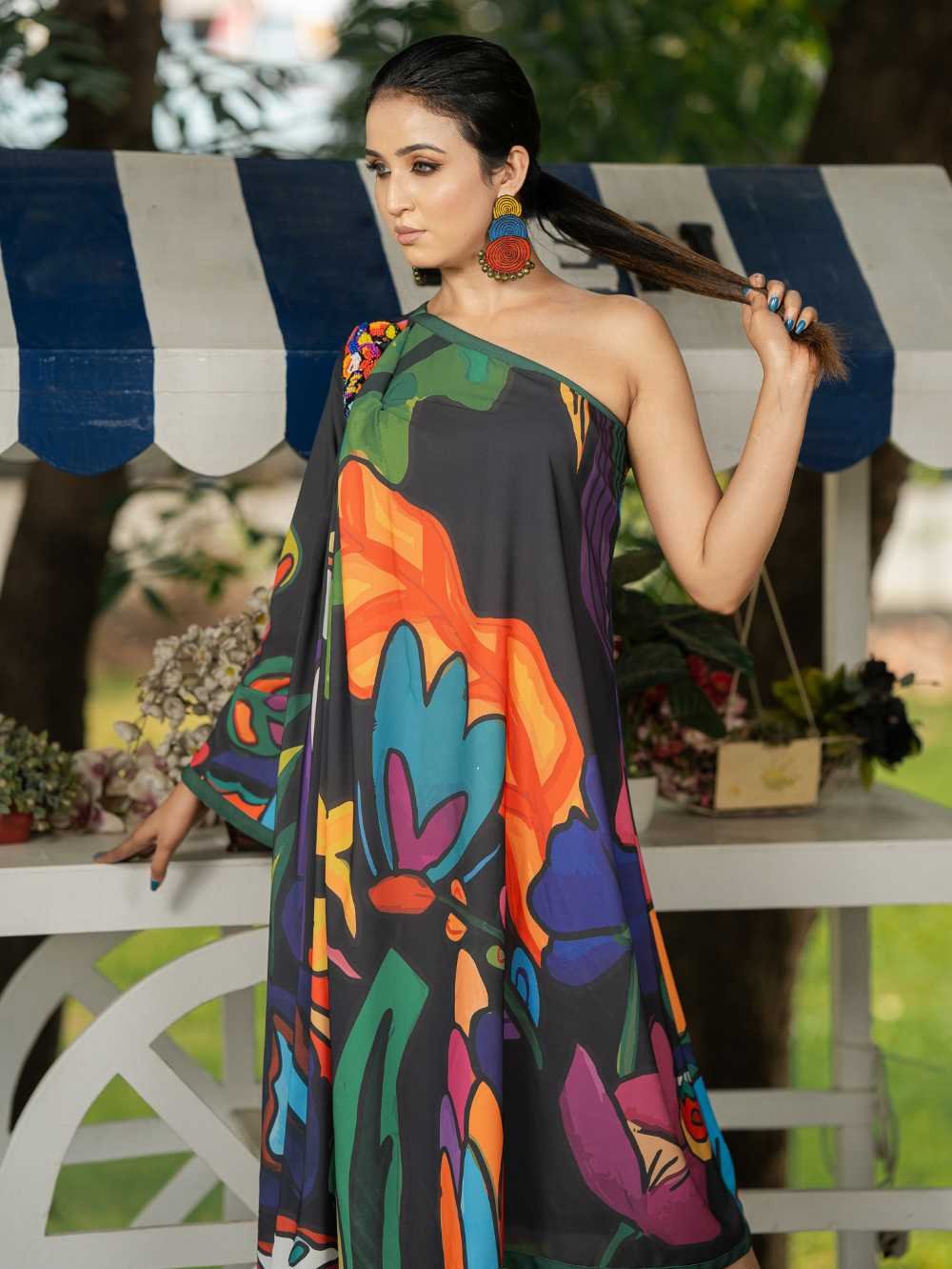 Tropical Forest Summer Dress - Image 2