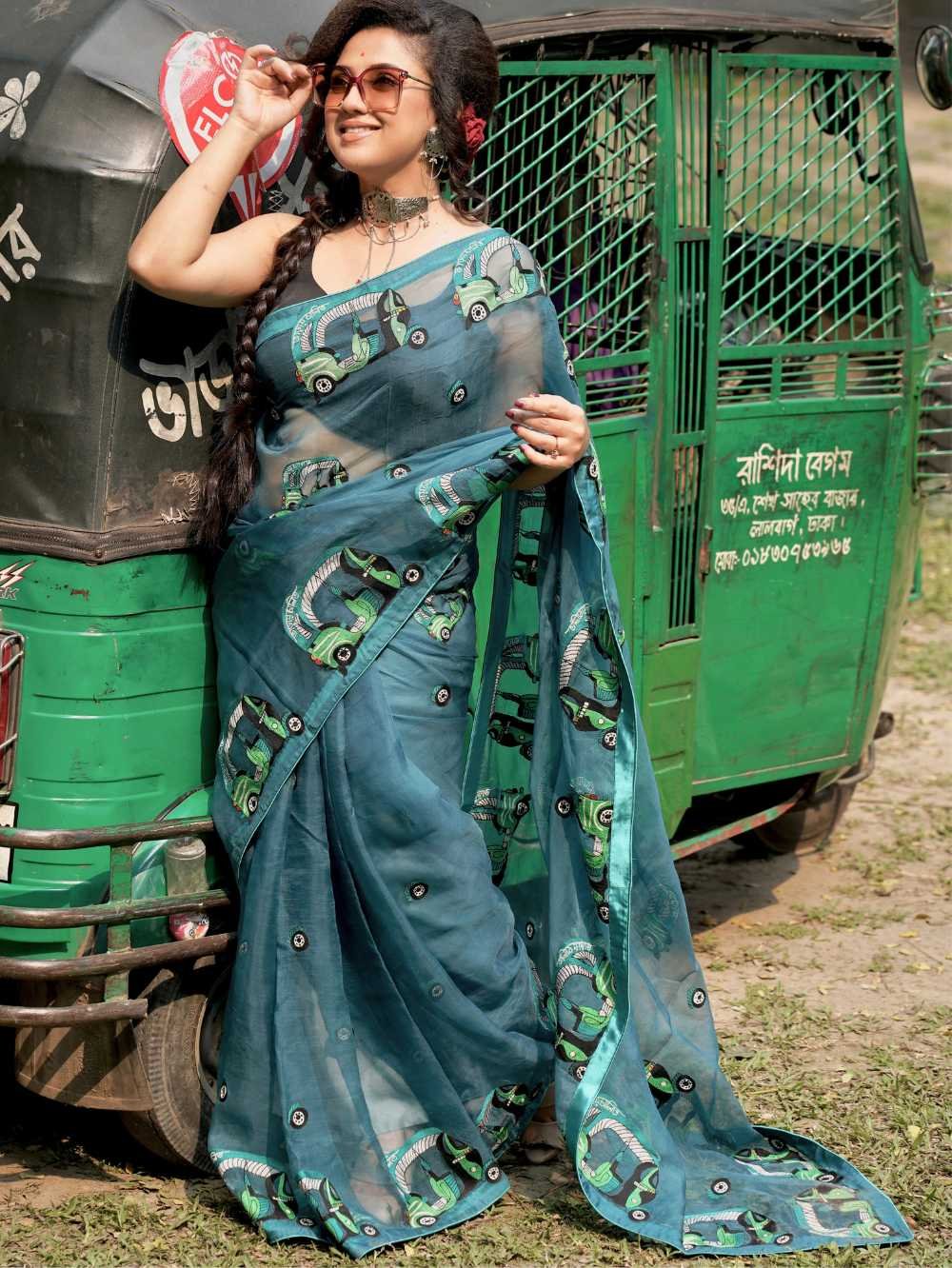 CNG Muslin Saree - Image 2