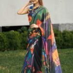 Tropical Forest Saree