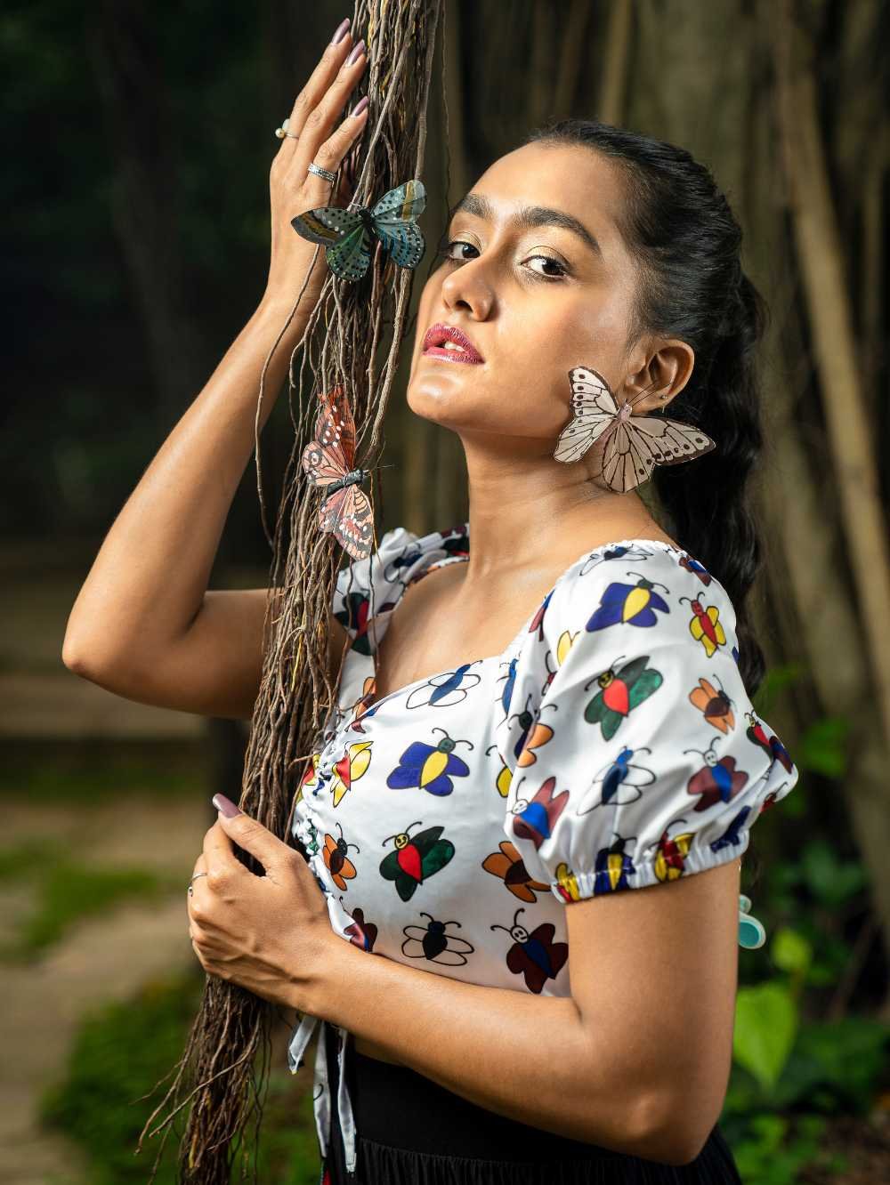 Butterfly Dreams Crop Top-2 - Image 2