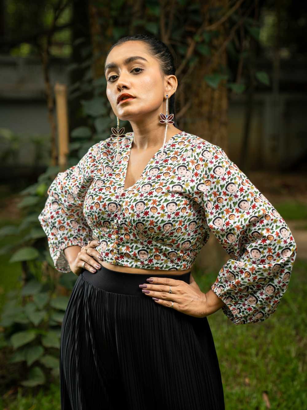 In the garden crop top