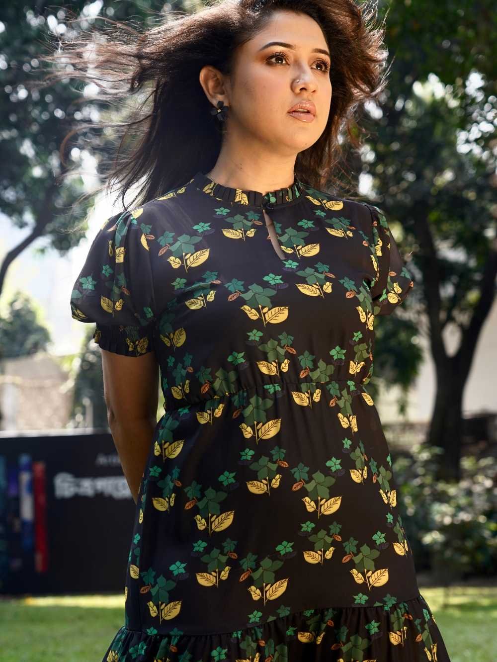 Jui Black Long Dress - Image 2