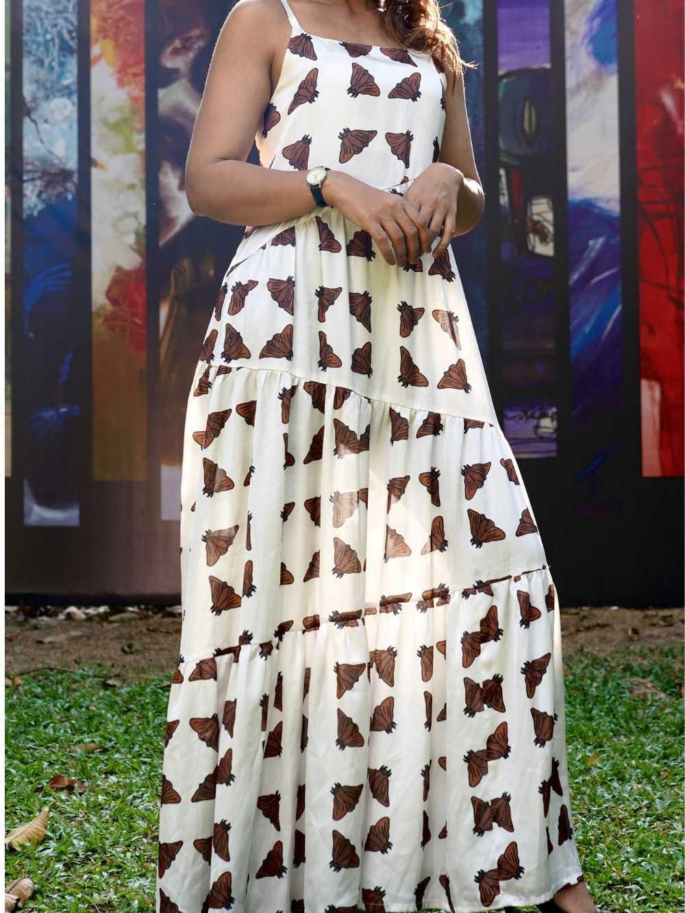 Moth Long Dress - Image 2