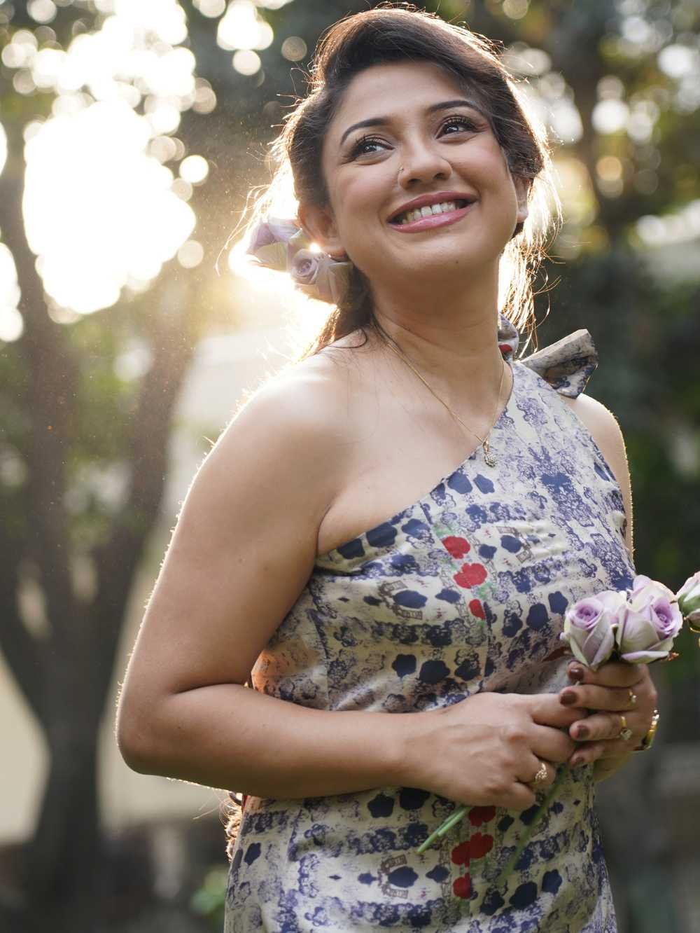 Blue Messed Long Dress - Image 3