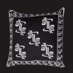 POTU White on Black Pillow Cover