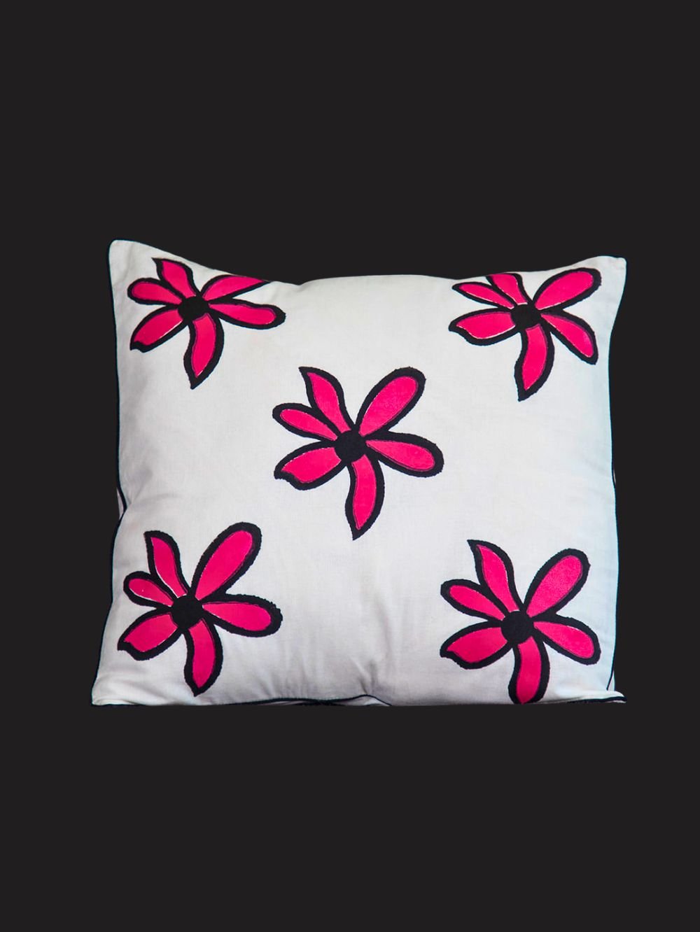 Flower blossom pink pillow cover