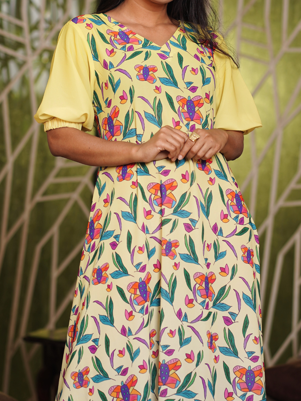 Sunny Day Yellow Long Dress - Image 2