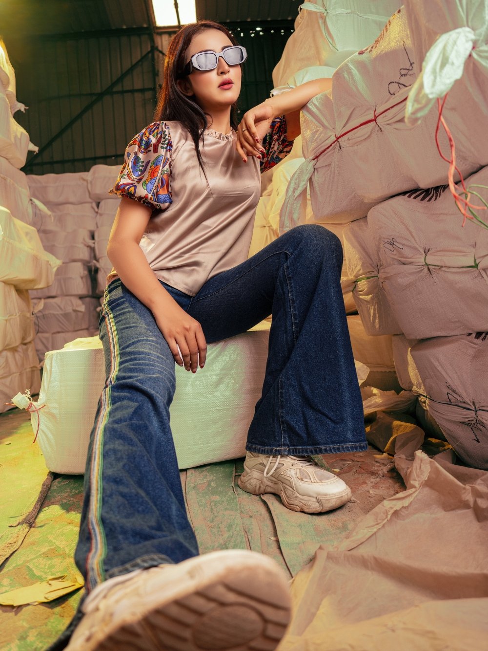 Birds of a feather Short Tops