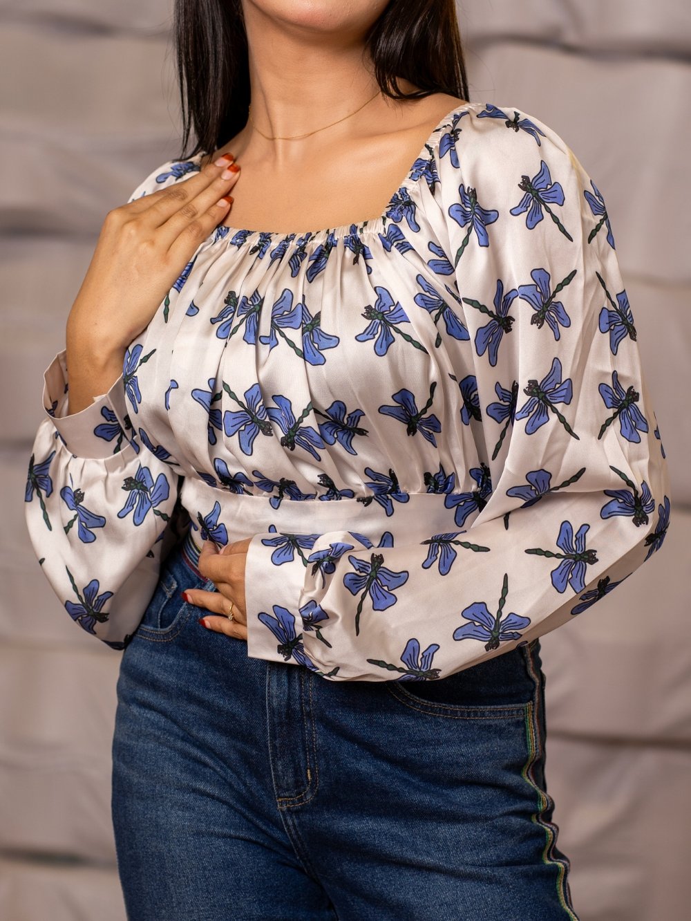 Foring Silk Crop Tops - Image 3