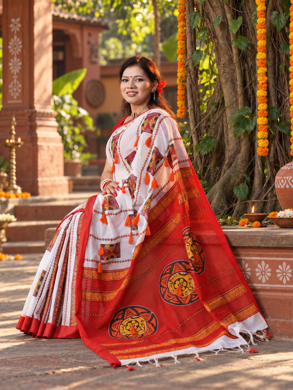 Alpona Saree